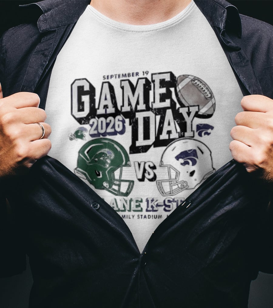 Gameday 2026 September 19 Tulane Vs K State Bill Snyder Family Stadium Manhattan KS T-Shirt