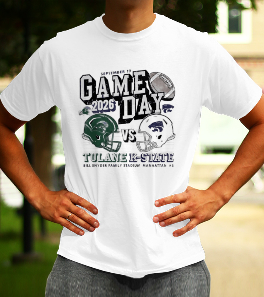 Gameday 2026 September 19 Tulane Vs K State Bill Snyder Family Stadium Manhattan KS T-Shirt