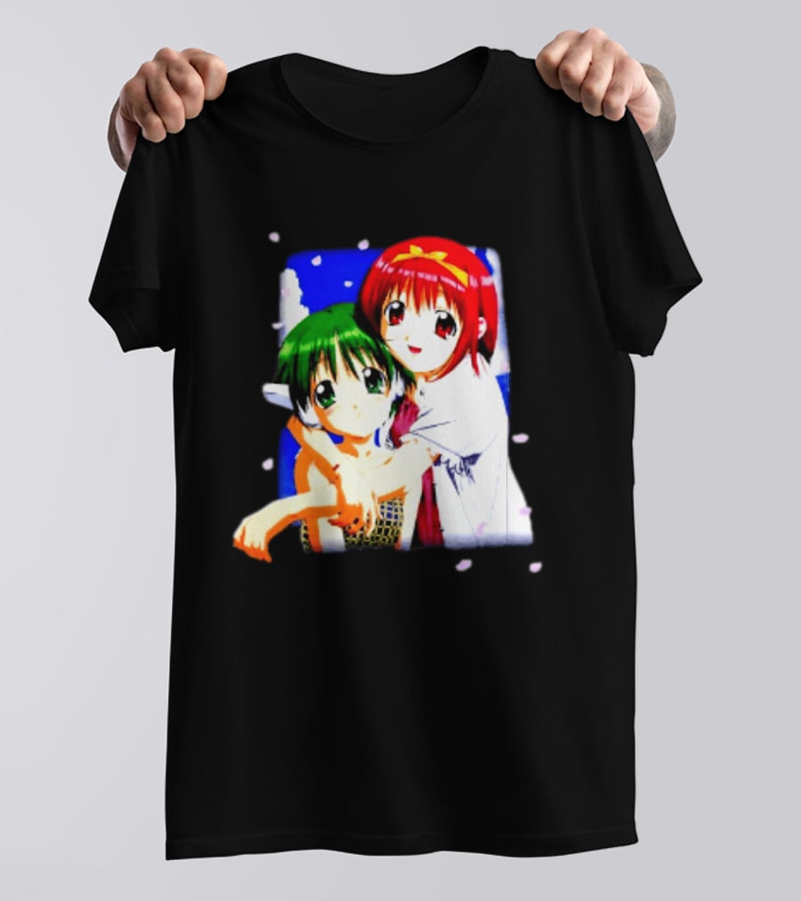 Aquaplus Hike Softgarage Chillweeb Anime Girls Cherry Blossom Hugging Scene T-Shirt