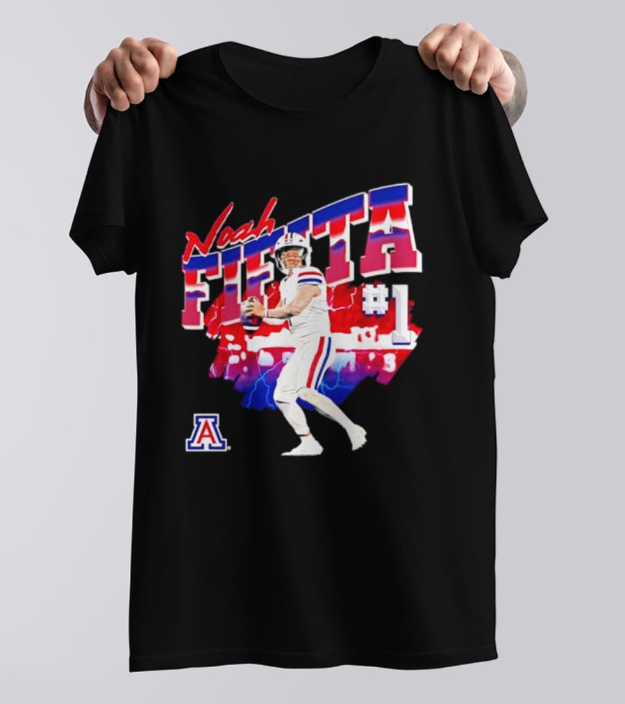 Noah Fifita Arizona Wildcats Number 1 Football Player T-Shirt