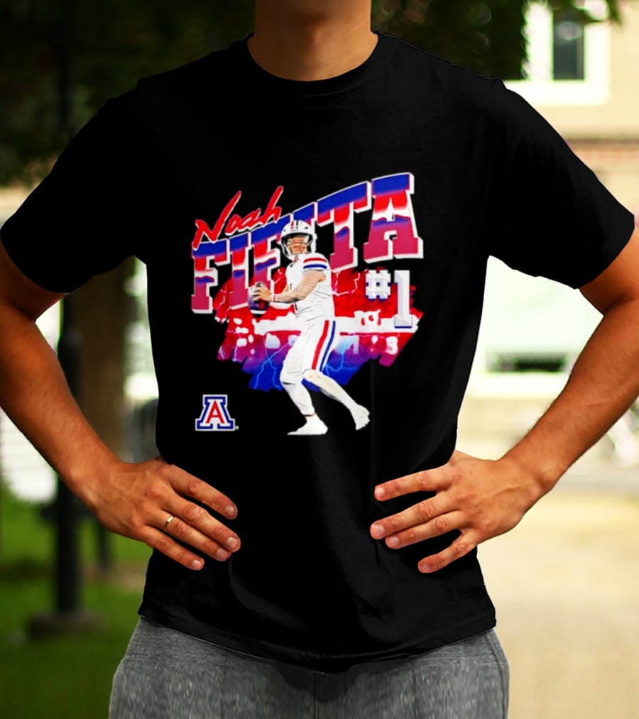 Noah Fifita Arizona Wildcats Number 1 Football Player T-Shirt