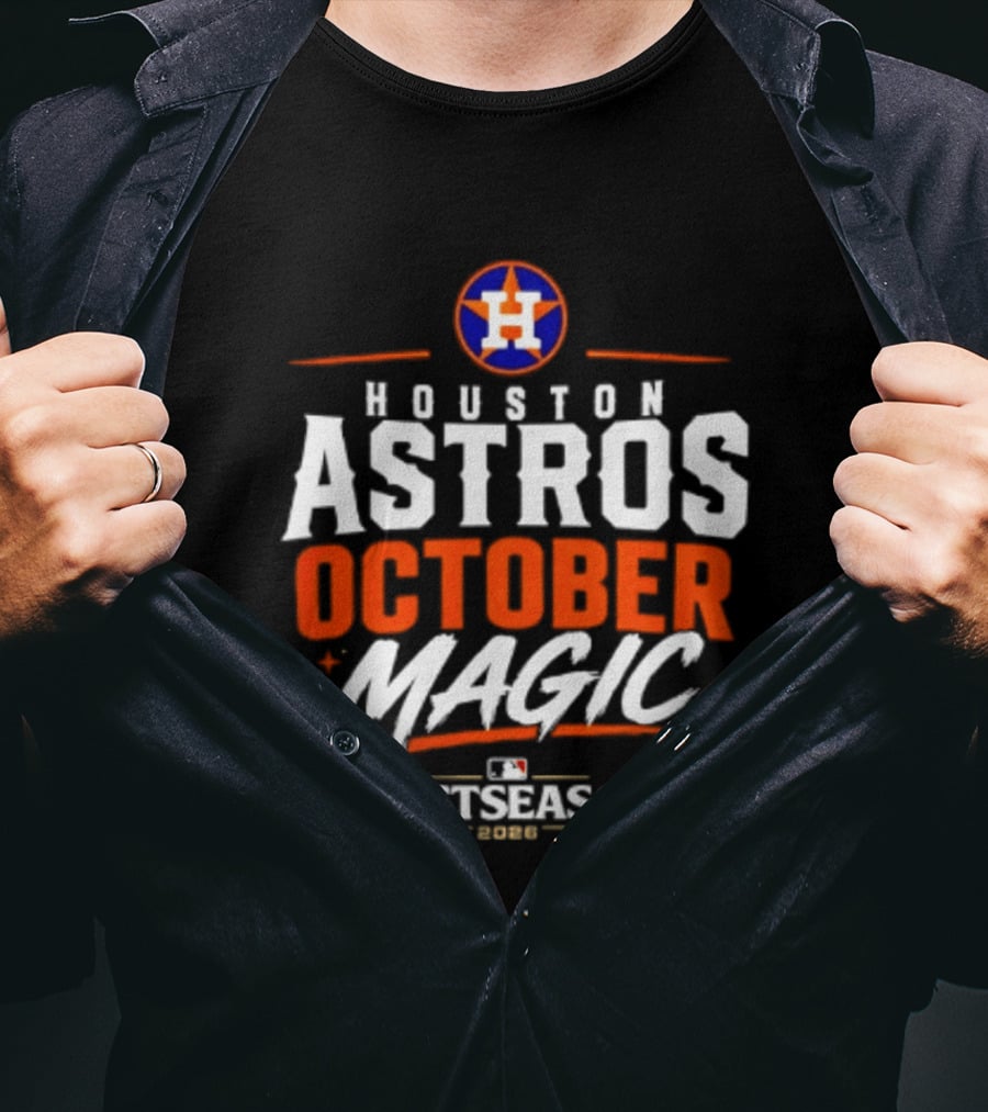 Houston Astros October Magic MLB Postseason 2026 T-Shirt