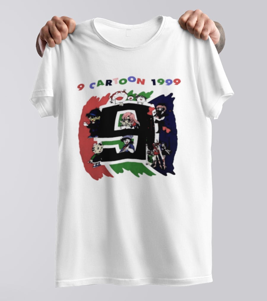 9 Cartoon 1999 Anime Characters Nostalgia T-Shirt