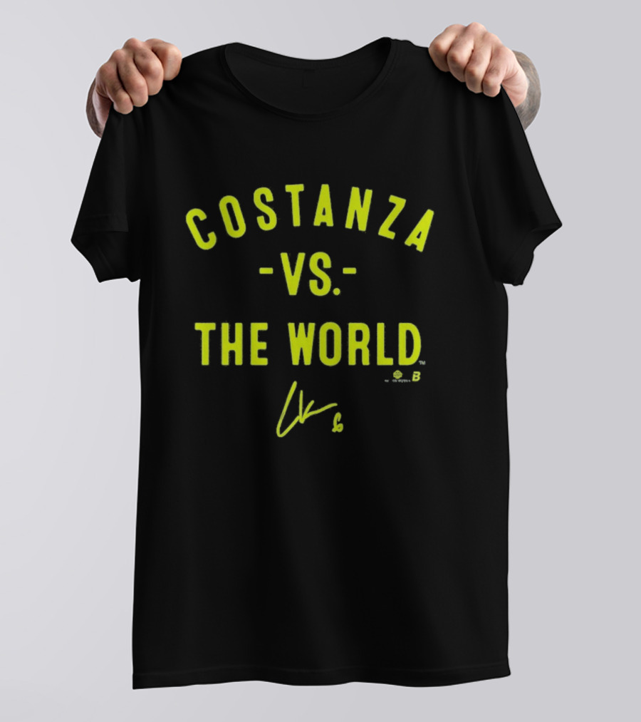 Costanza Vs The World Bold Yellow Signature T-Shirt