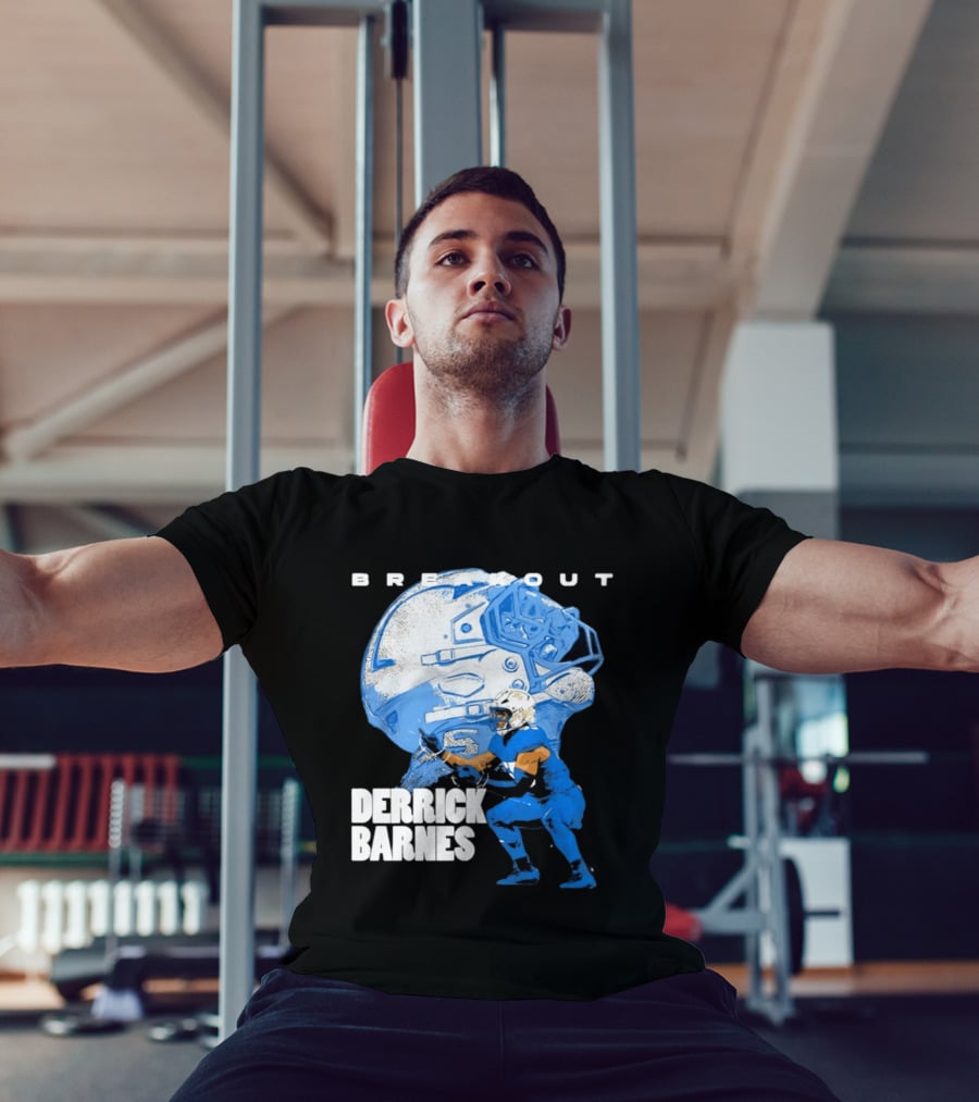 Derrick Barnes Detroit Lions Breakout Helmet T-Shirt