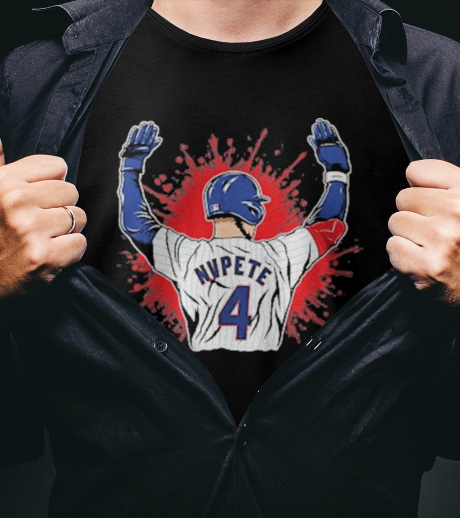Chicago Cubs MVPETE 4 Pete Crow Armstrong Baseball Player Celebration T-Shirt