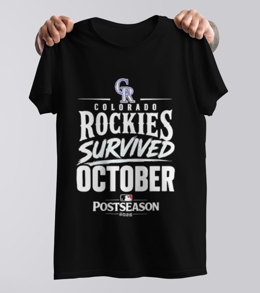 Colorado Rockies Survived October Postseason 2026 MLB T-Shirt