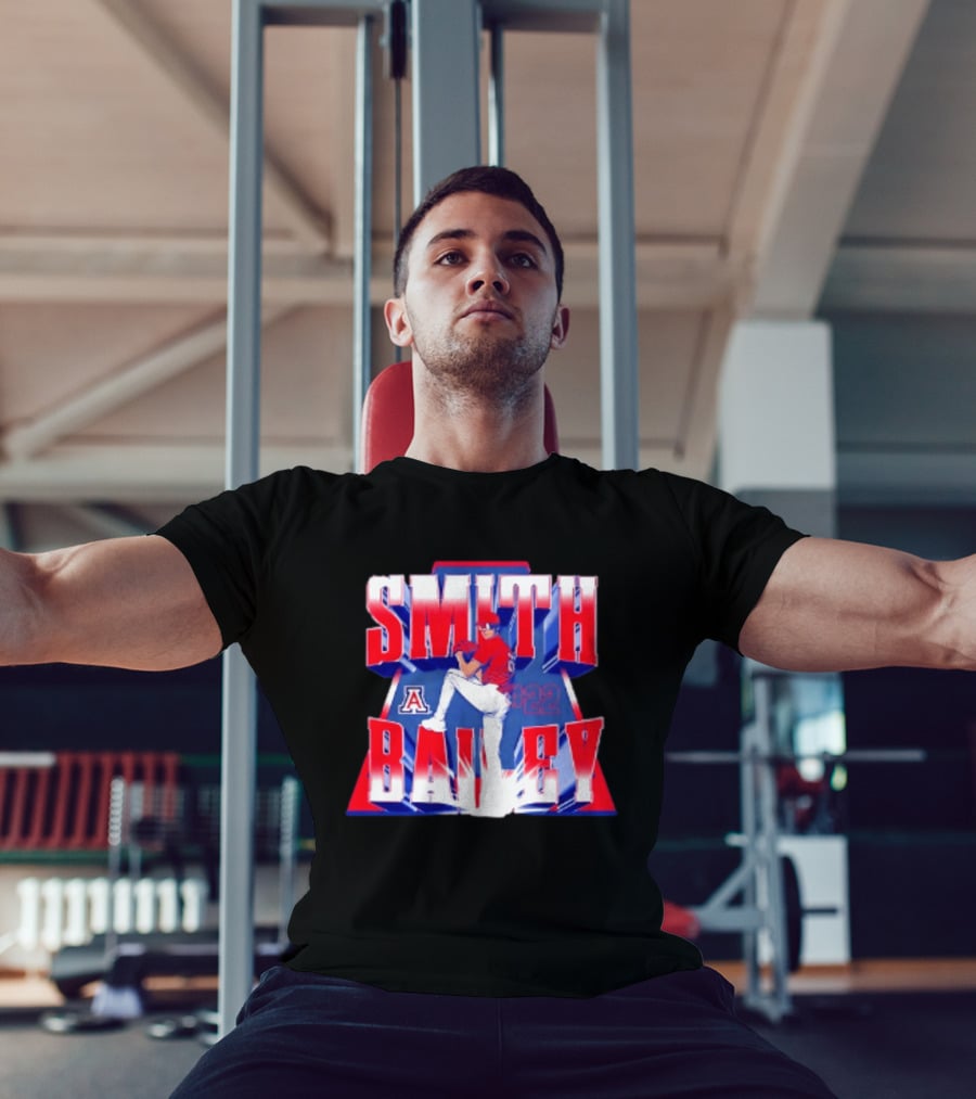 Smith Bailey 22 Arizona Wildcats NCAA Baseball Player T-Shirt