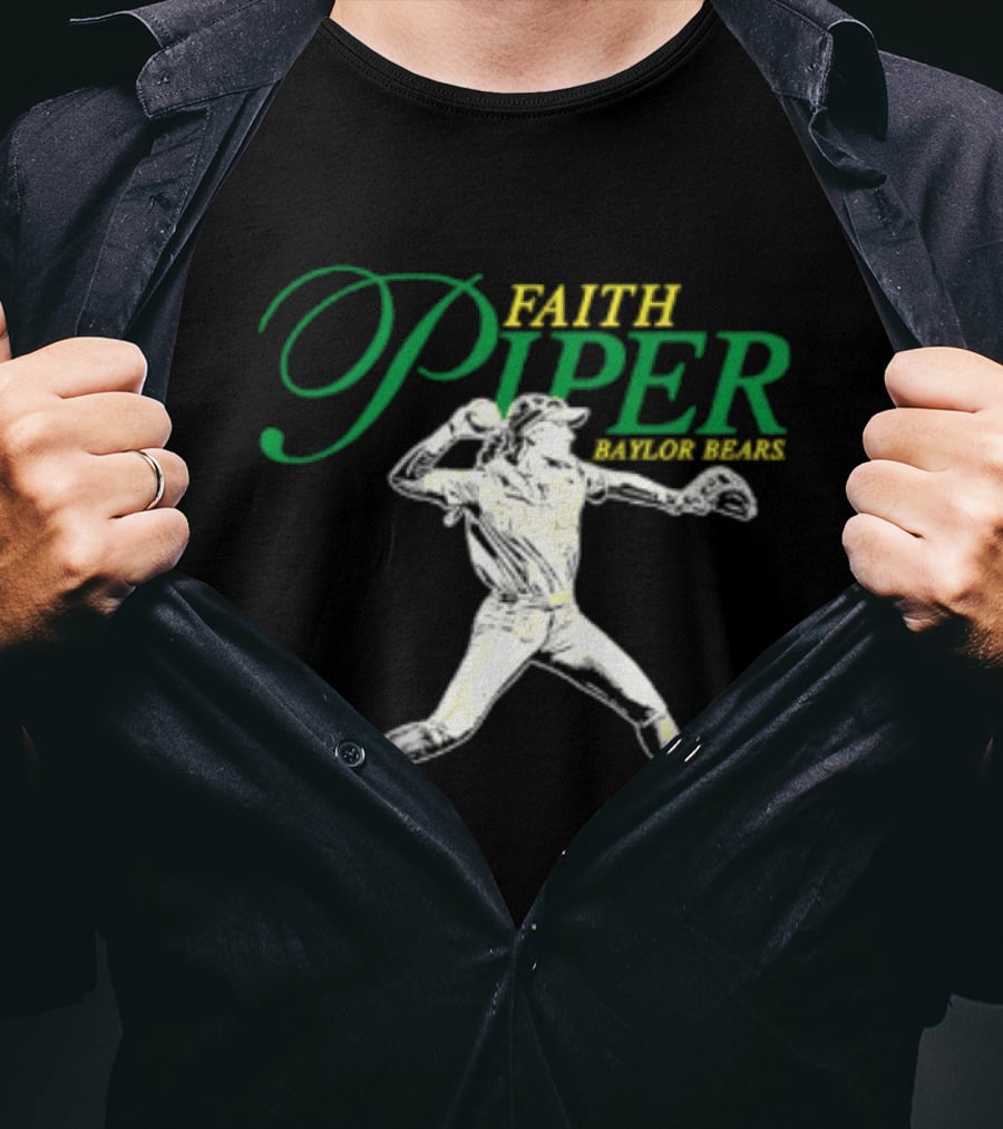Faith Piper 26 Baylor Bears NCAA Softball Player T-Shirt
