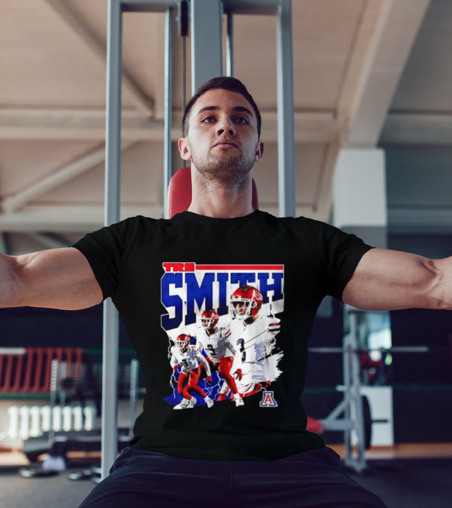 Tre Smith 3 Arizona Wildcats NCAA Football Player T-Shirt