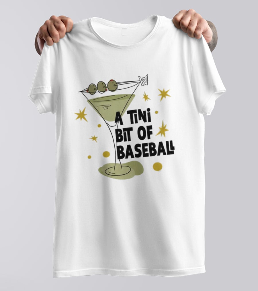WooSox 2026 A Tini Bit Of Baseball Martini Olives Stars T-Shirt