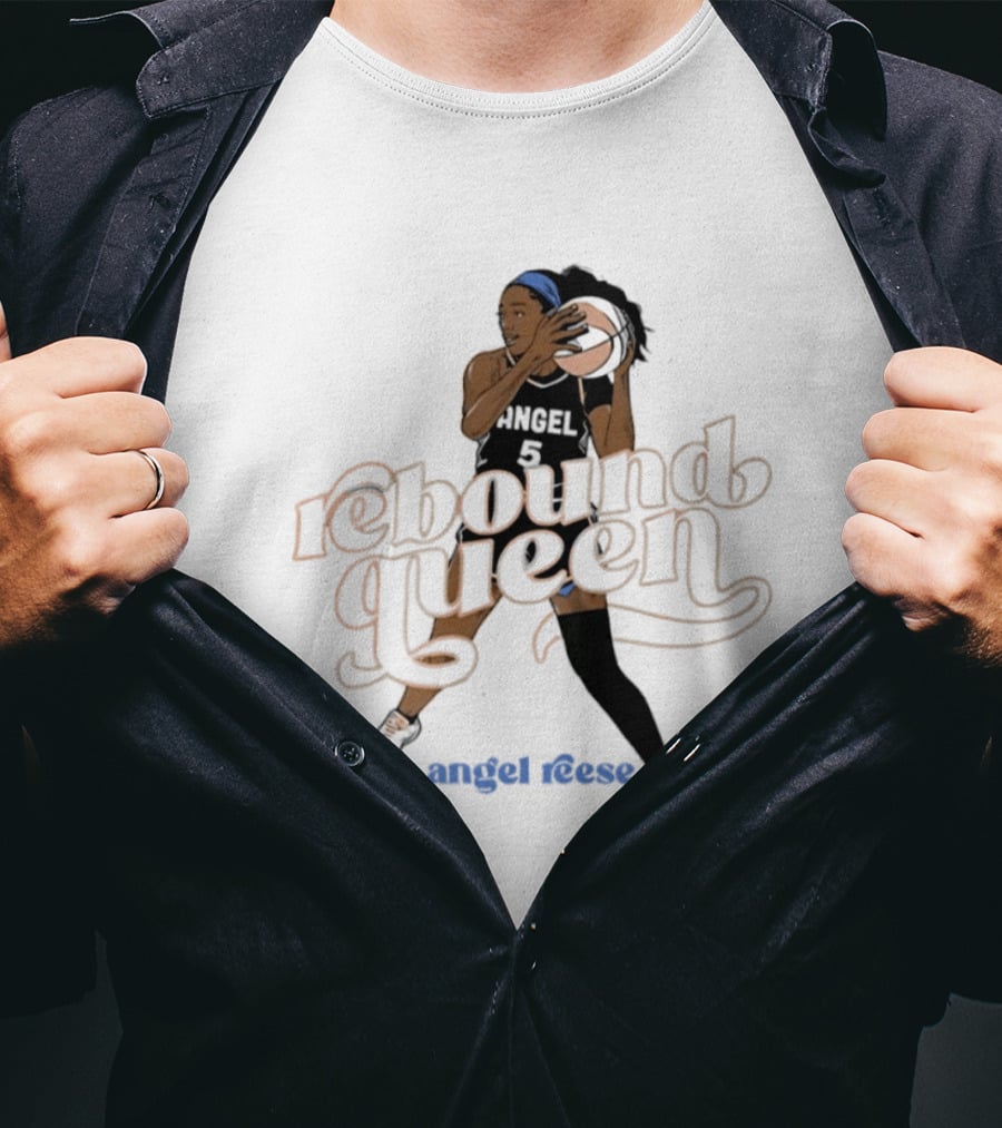 Angel Reese Rebound Queen Basketball Star T-Shirt