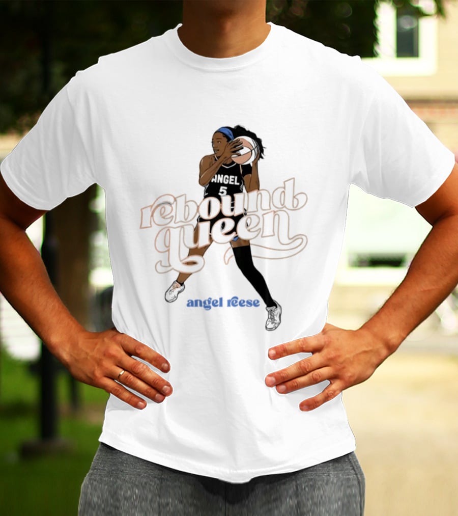 Angel Reese Rebound Queen Basketball Star T-Shirt