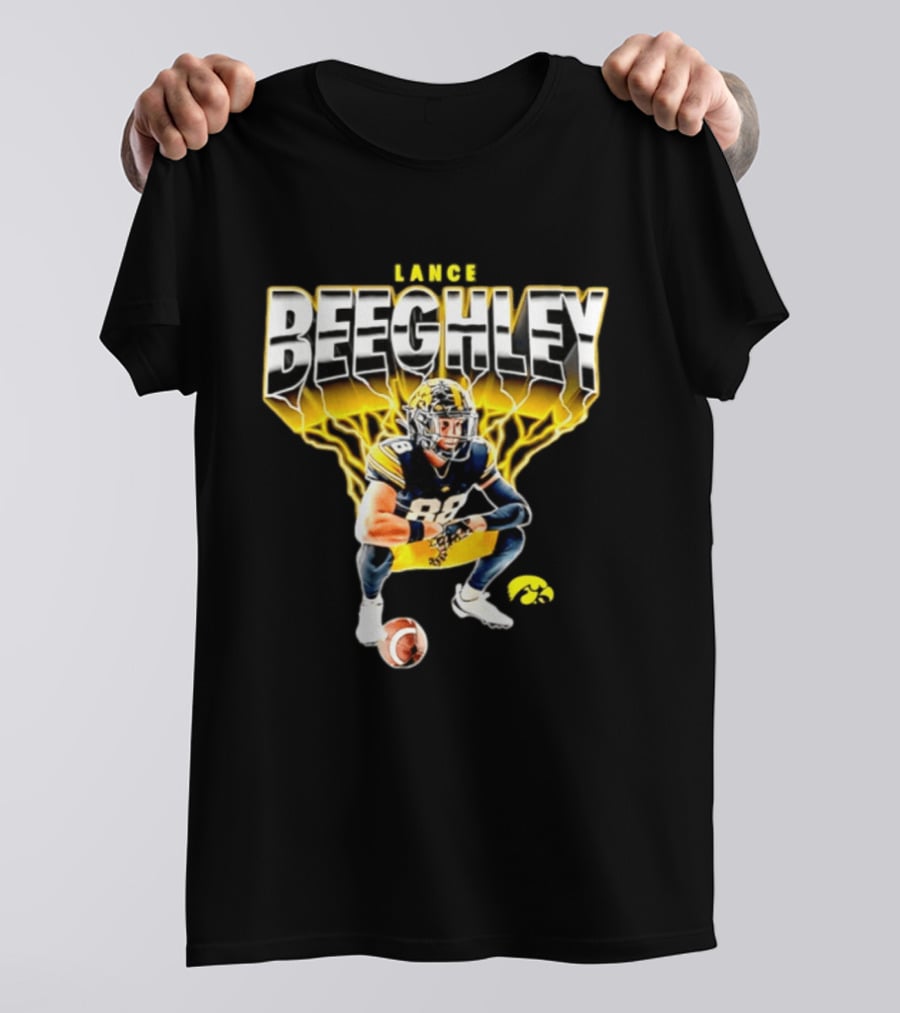 Lance Beeghley Iowa Hawkeyes Football Player Dynamic Sports T-Shirt