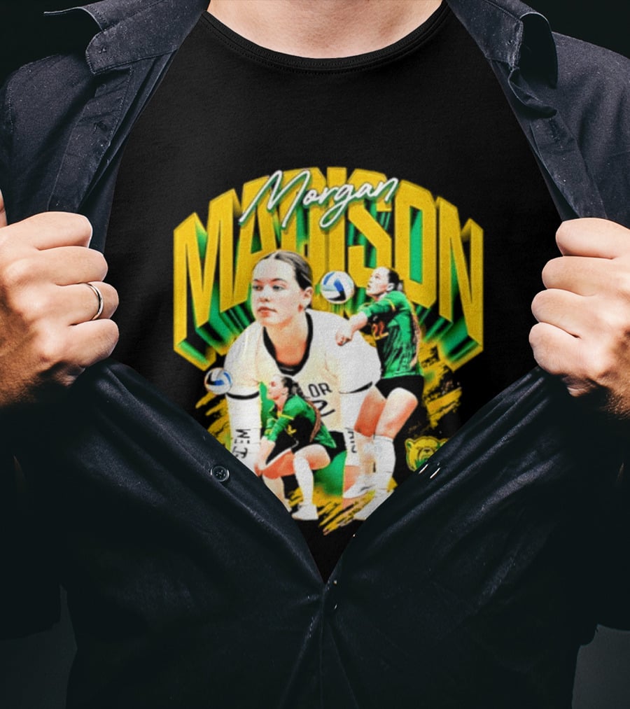 Morgan Madison Baylor Bears Volleyball NCAA Player Action And Team Spirit T-Shirt