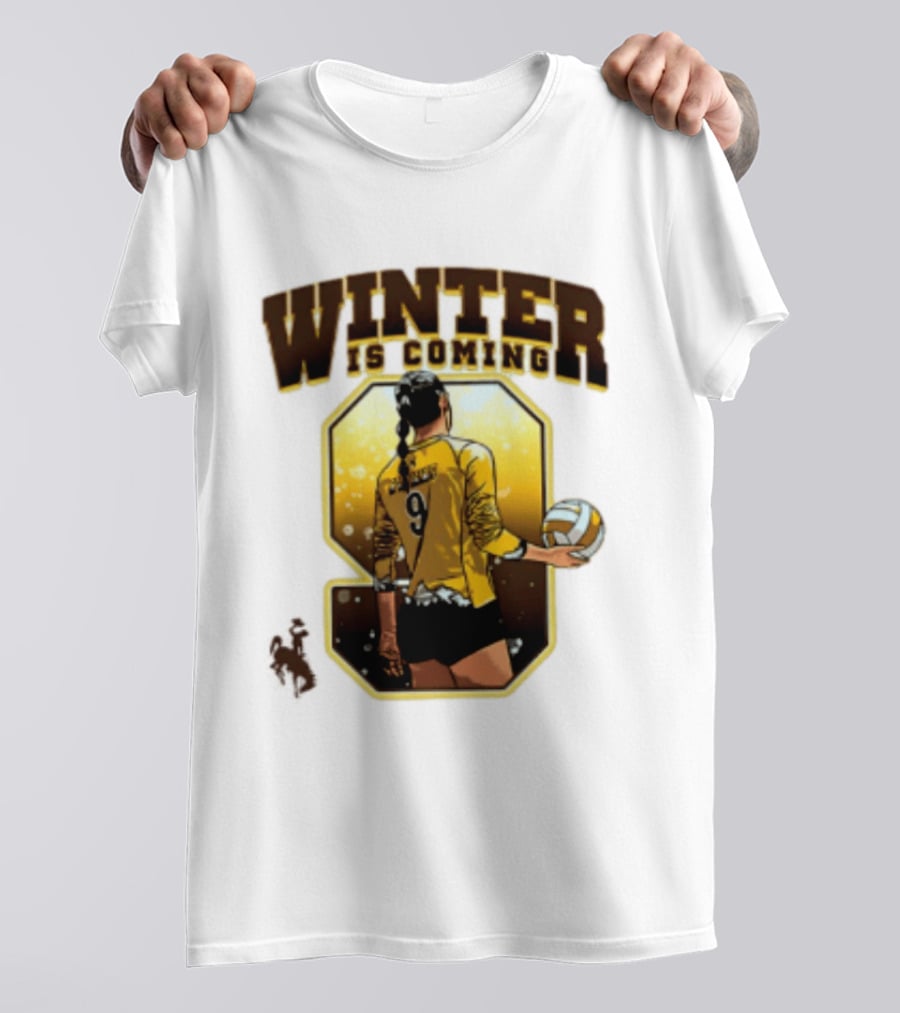Emma Winter 9 Is Coming Wyoming Cowboys NCAA Women's Volleyball T-Shirt