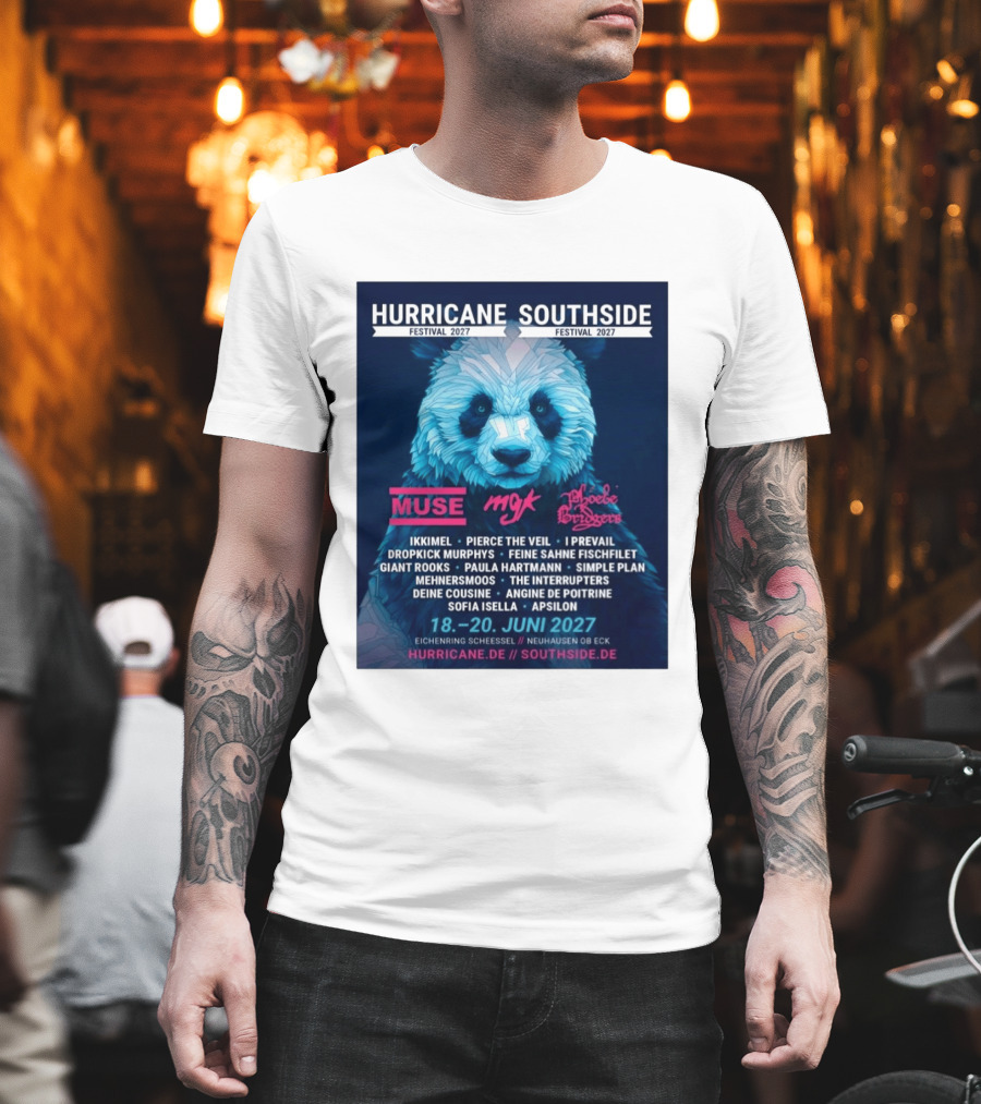 Hurricane Southside Festival 2027 Muse MGK Phoebe Bridgers Ikkimel June 18 20 Eichenring Scheessel Neuhause Ob Eck T-Shirt