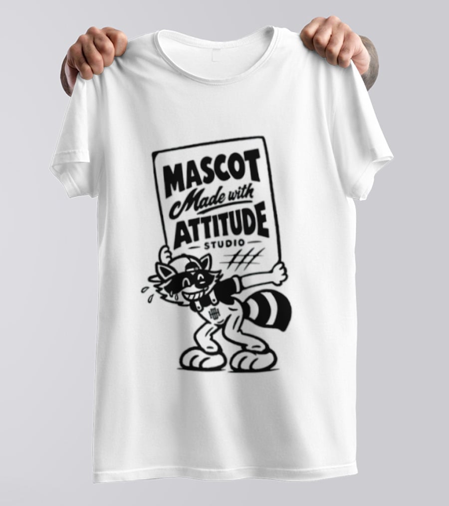 Mascot Made With Attitude Raccoon T-Shirt