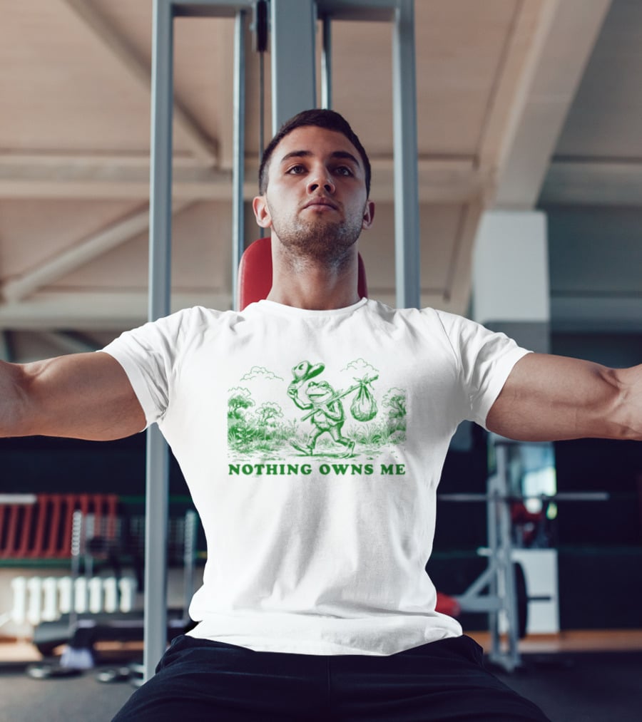 Nothing Owns Me Frog Hobo Wanderer Adventure T-Shirt