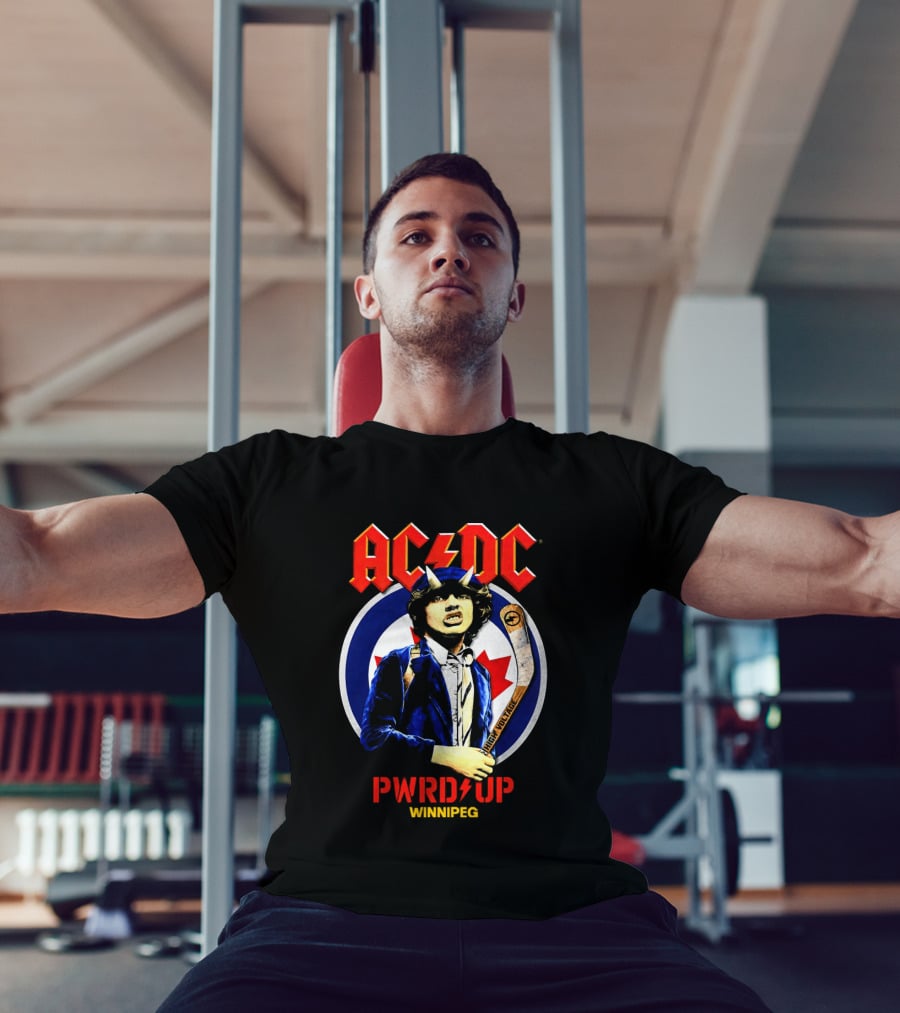 ACDC PWR Up Tour Winnipeg 2026 Hockey Theme Event T-Shirt