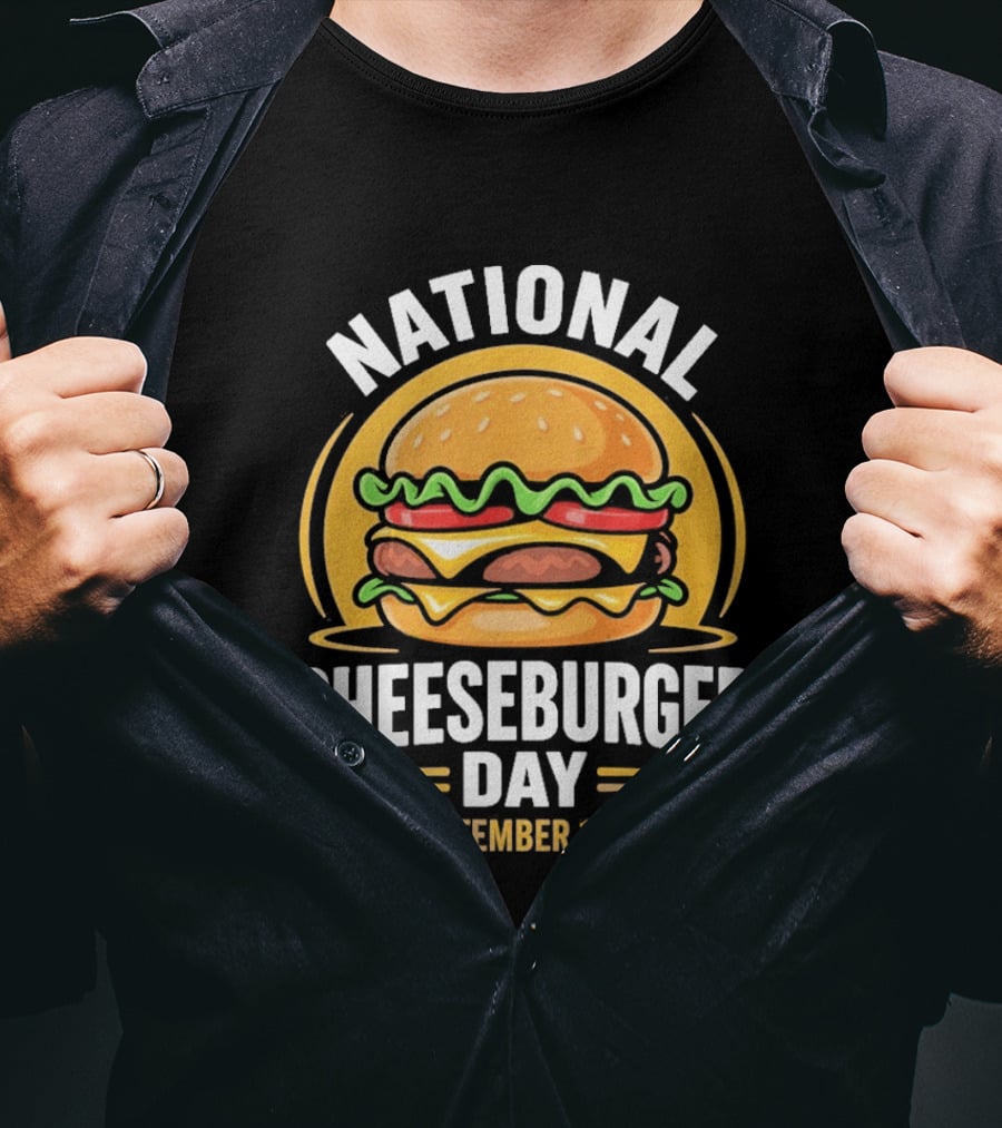 National Cheeseburger Day September 18th Celebration 2026 T-Shirt