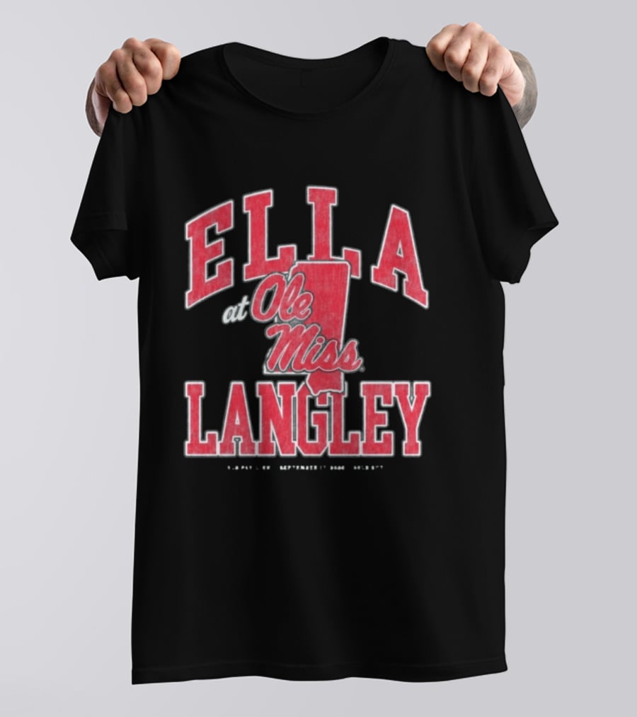 ELLA LANGLEY Ole Miss Mississippi T-Shirt