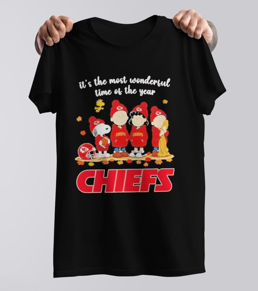 It's The Most Wonderful Time Peanuts Chiefs Halloween 2026 T-Shirt
