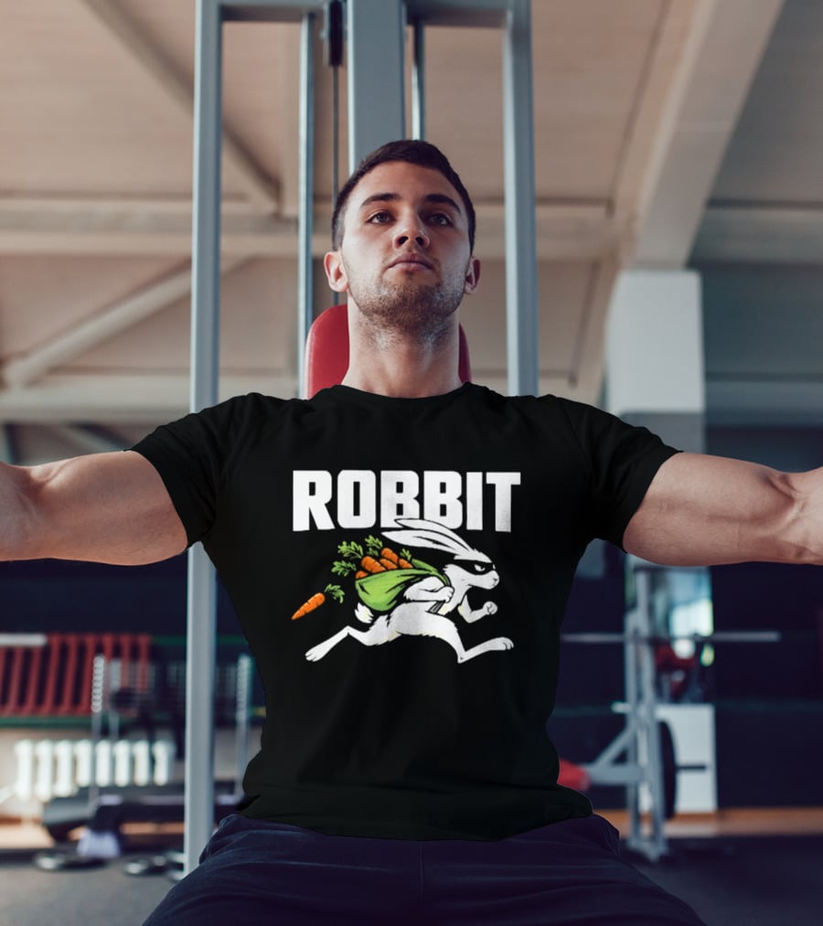 Robbit Rabbit Thief Robber Bunny With Carrots T-Shirt