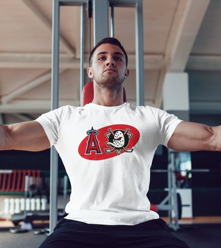 Los Angeles Angels Anaheim Ducks Collaboration Event T-Shirt