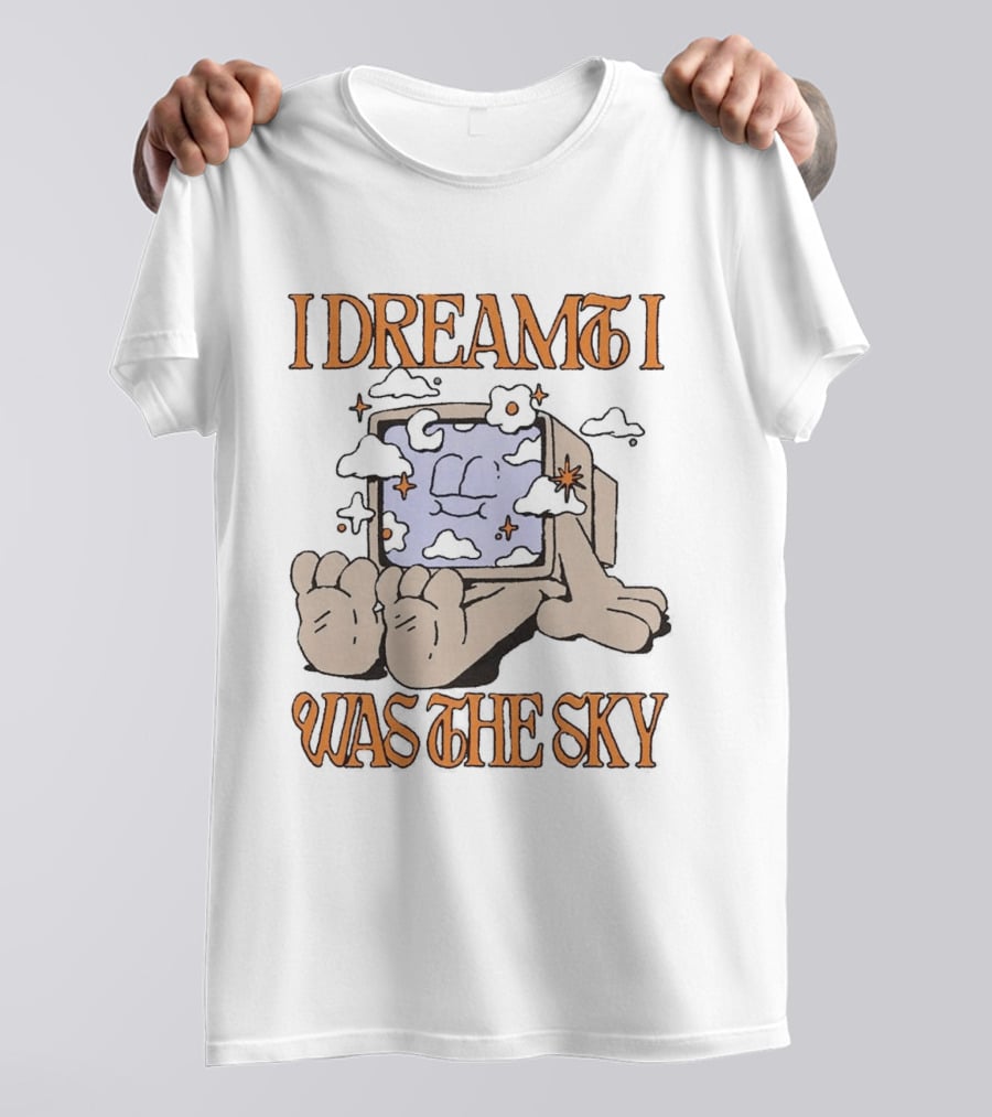 Groovy I Dreamed I Was The Sky Aesthetic Computer Clouds T-Shirt