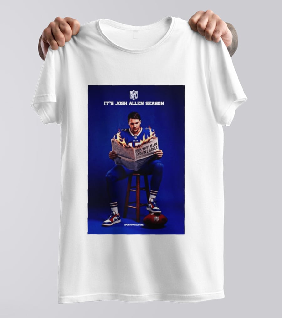 Josh Allen Season Buffalo Bills MVP 9 TDs NFL Football T-Shirt
