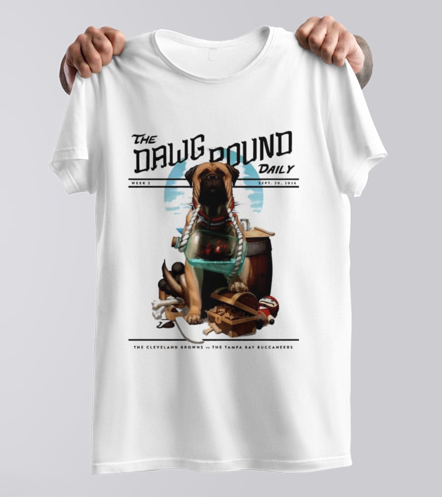 The Dawg Pound Daily Cleveland Browns Vs Tampa Bay Buccaneers Sept 2023 T-Shirt