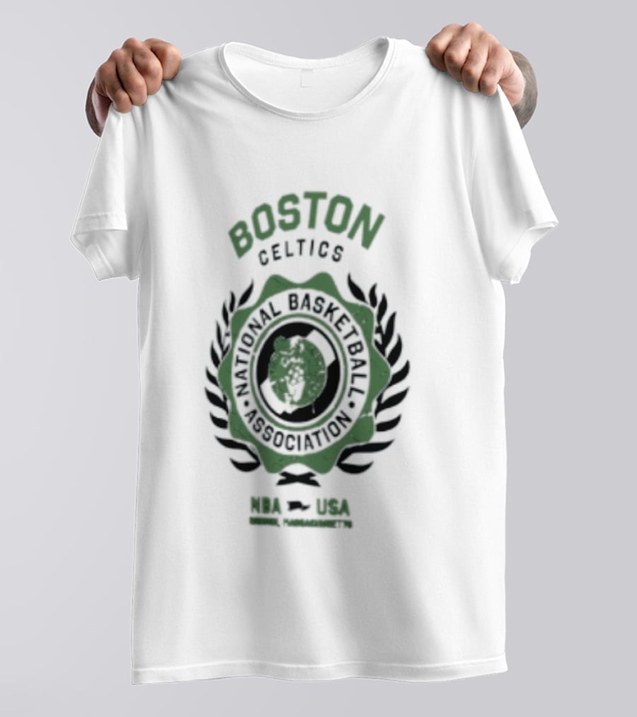 Boston Celtics NBA USA Laurel Crest 2026 T-Shirt