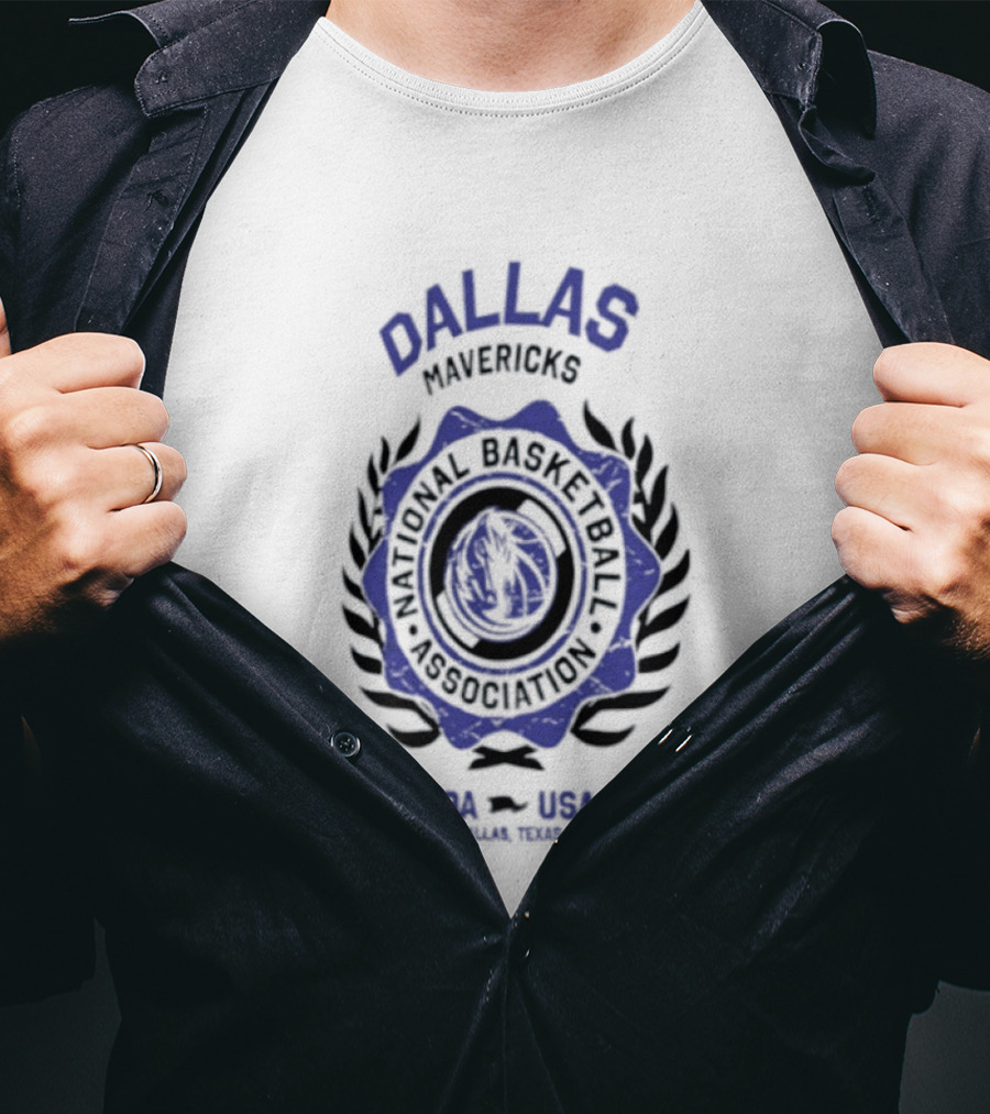 Dallas Mavericks National Basketball Association USA Laurels 2026 T-Shirt