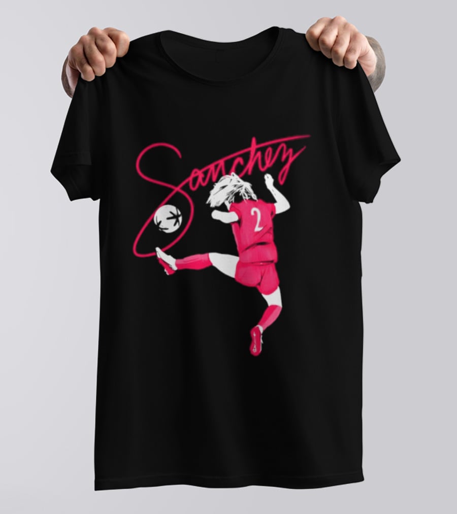 Sanchez Number 2 Soccer Player Kick T-Shirt