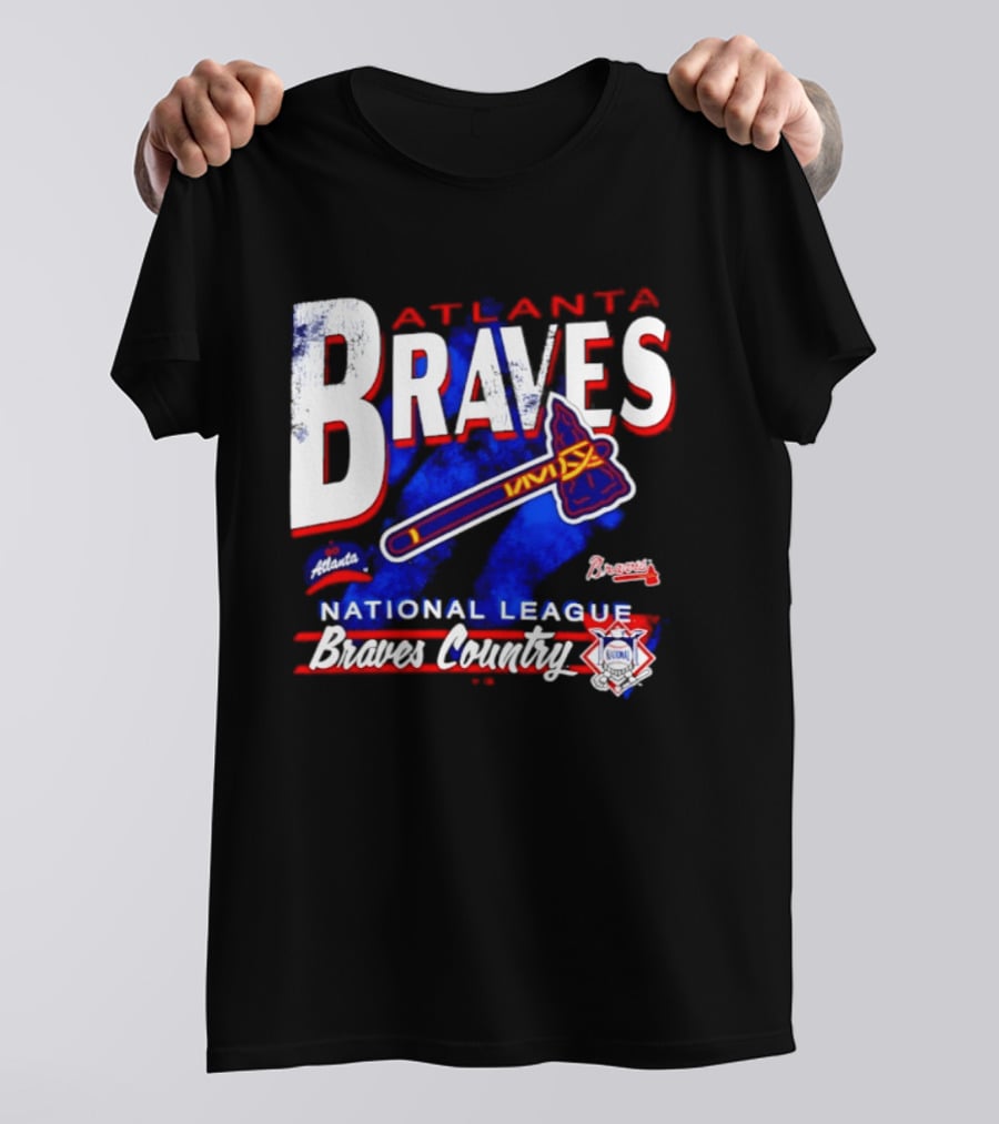 Atlanta Braves National League Braves Country Vintage Tomahawk Iconic Team Spirit T-Shirt