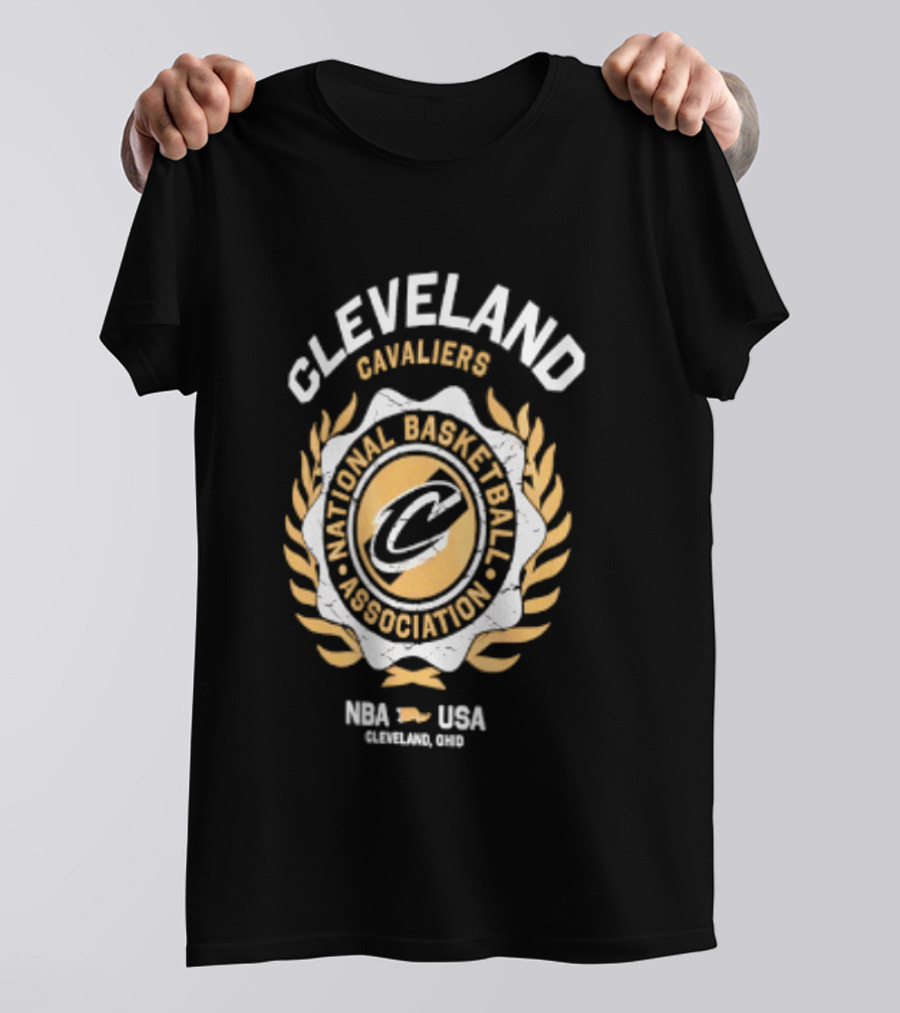 Cleveland Cavaliers National Basketball Association Laurel Crest NBA USA 2026 T-Shirt