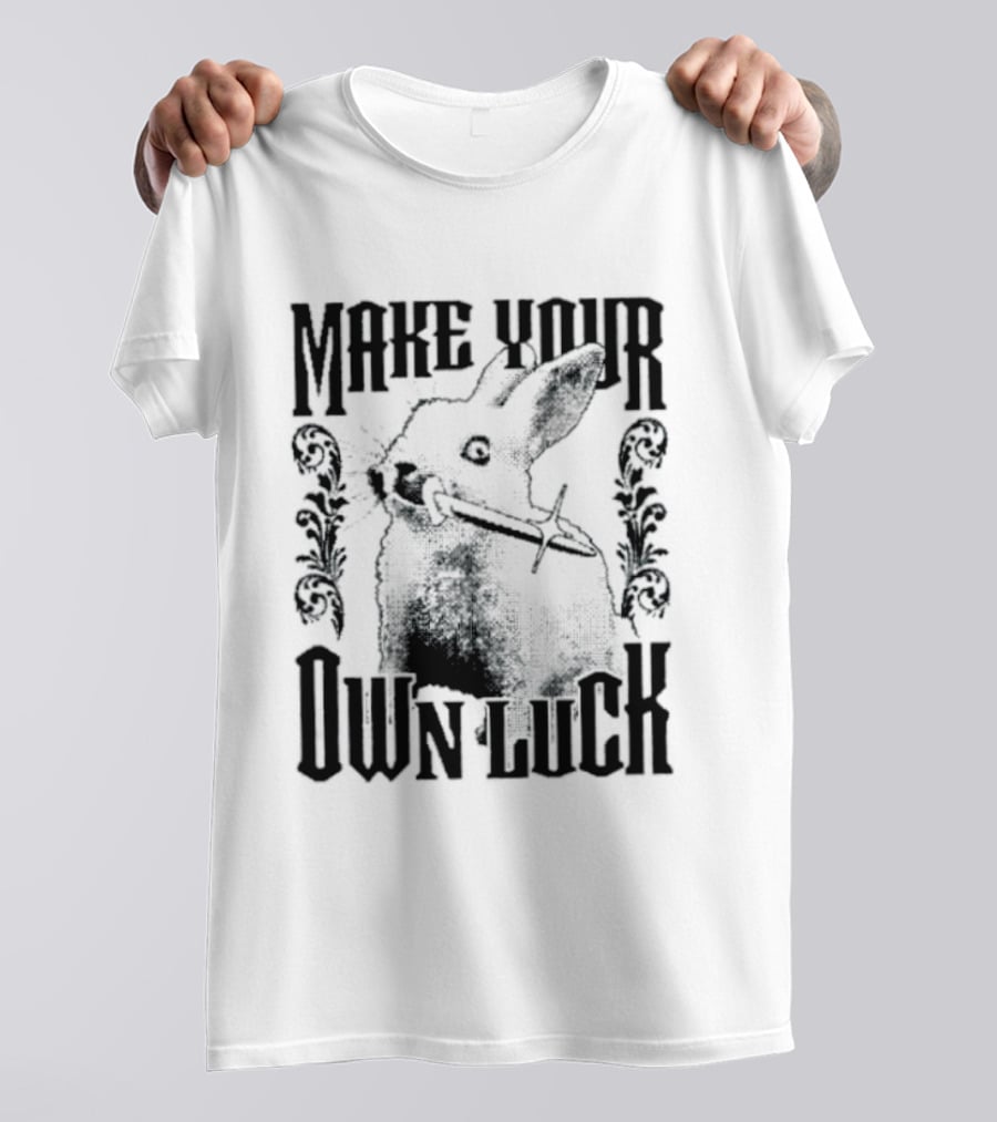 Make Your Own Luck Rabbit Knife T-Shirt