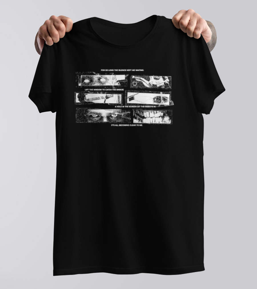 For So Long The Silence Kept Me Waiting Lift The Window To Catch The Breeze Grunge Brick Wall T-Shirt