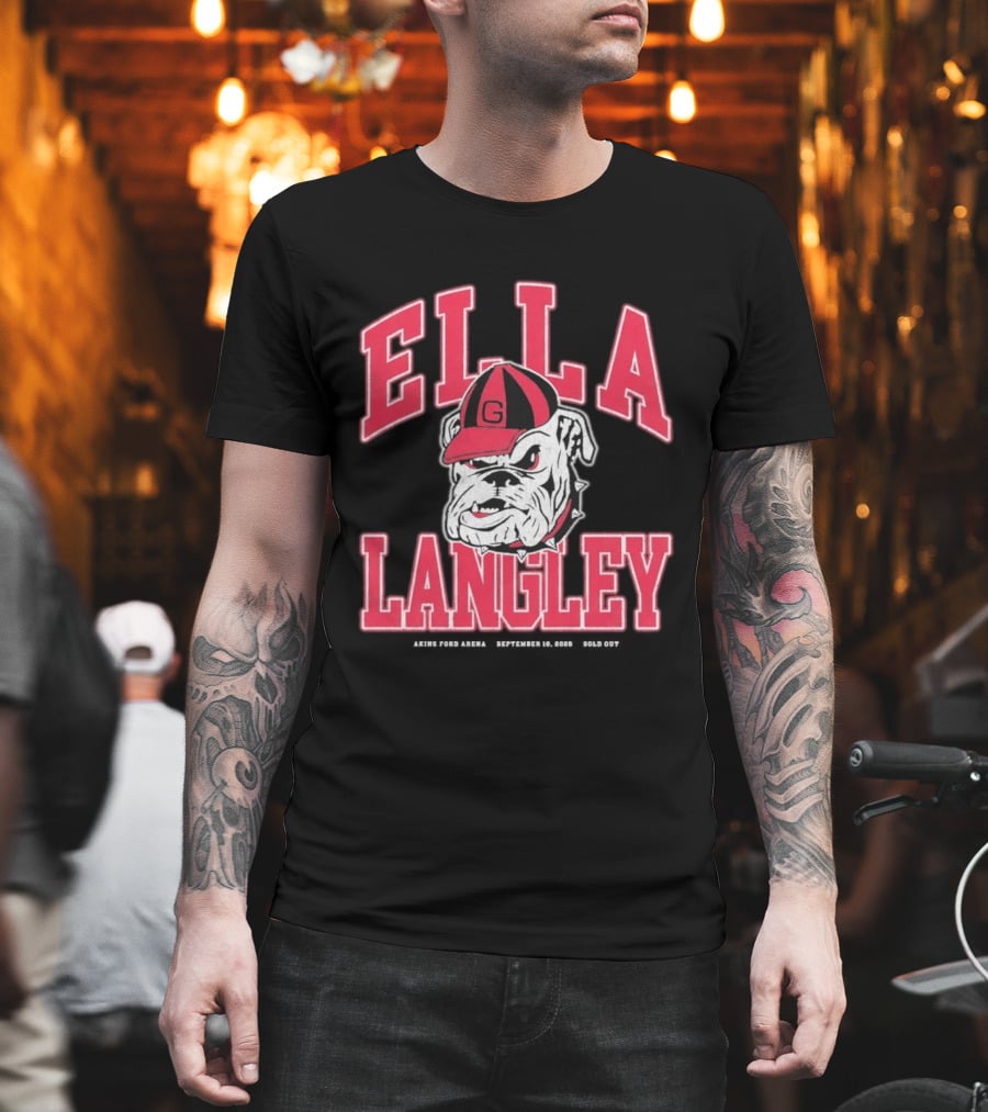 Georgia Bulldogs Ella Langley The Dandelion Tour 2026 Akins Ford Arena September 19 Bulldog T-Shirt