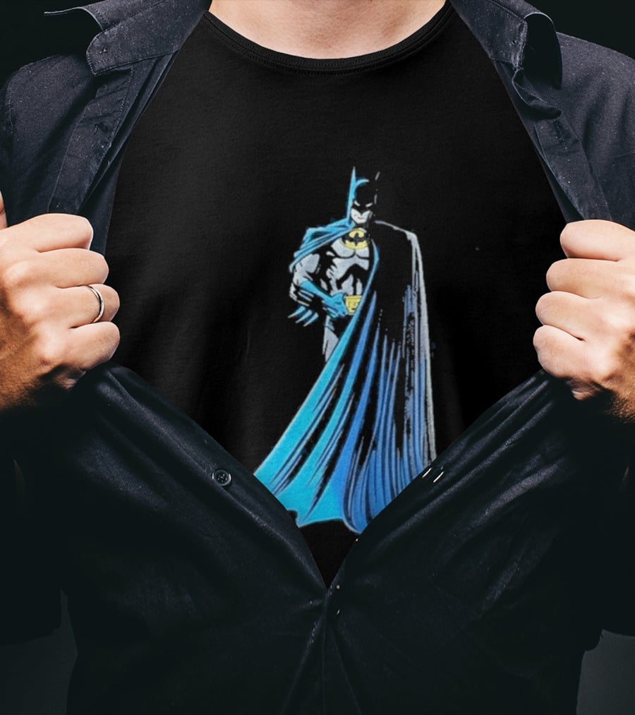 IShowSpeed 1989 Batman DC Comics Blue And Grey Cape T-Shirt