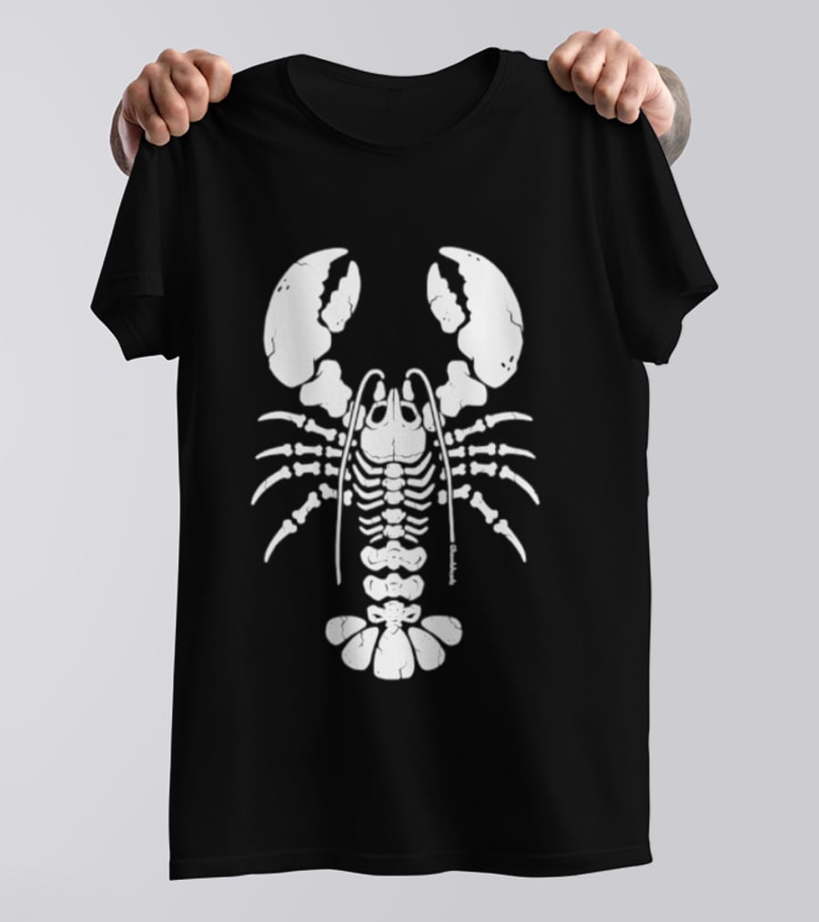 Lobstah Skeleton Halloween Lobster Bones T-Shirt