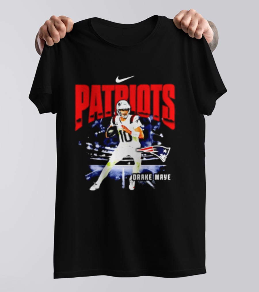 Nike Patriots Drake Maye Football Player Max90 T-Shirt