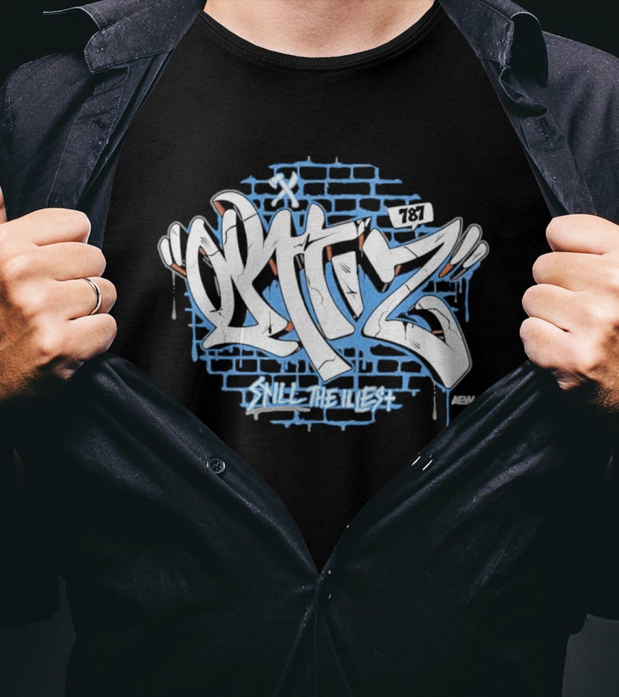 Ortiz Still The Illest Graffiti Style 787 Wall T-Shirt