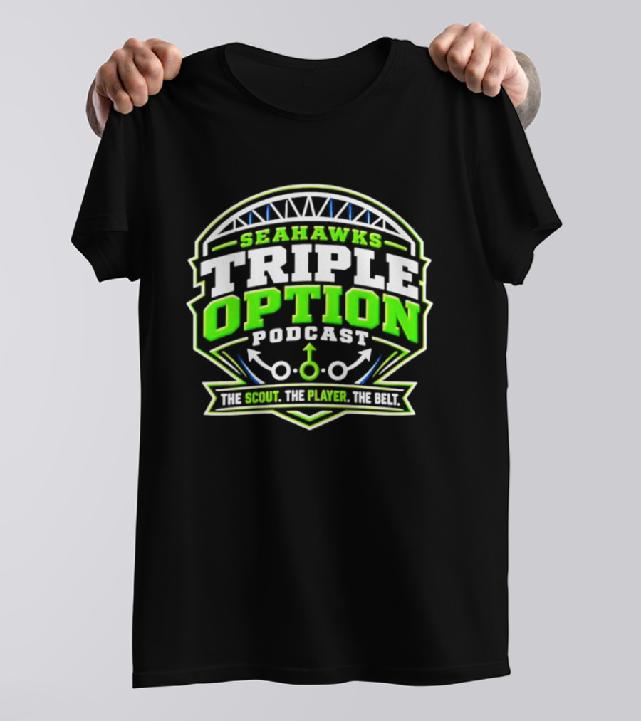 Seattle Seahawks Triple Option Podcast The Scout The Player The Beat T-Shirt