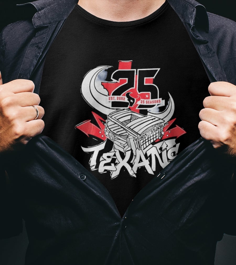 Texans 25 Seasons 2026 Est. 2002 Celebration T-Shirt