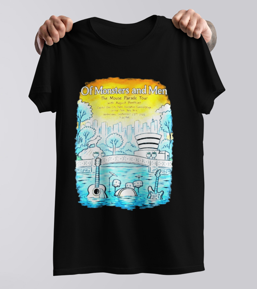 Of Monsters And Men The Mouse Parade Tour September 23 2026 Central Park New York T-Shirt