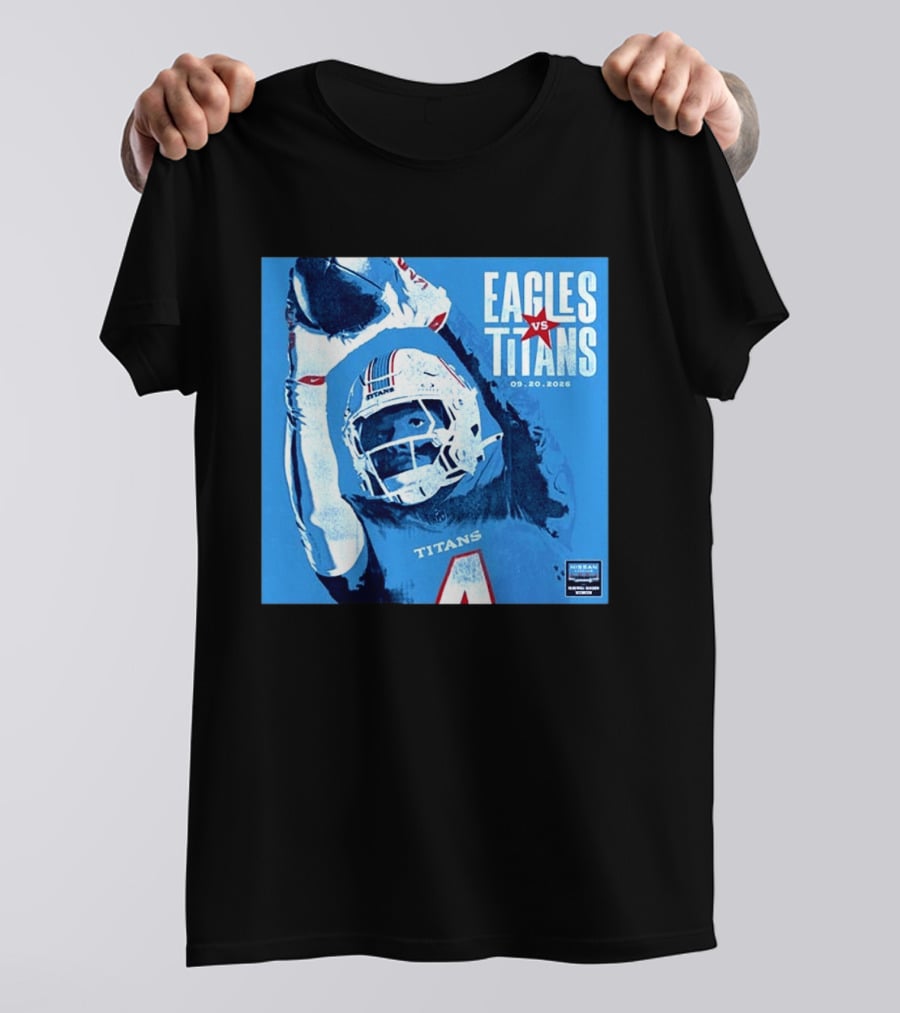 Eagles Vs Titans September 20 2026 Nissan Stadium Nashville TN T-Shirt