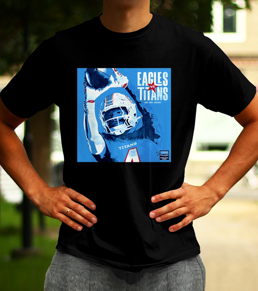 Eagles Vs Titans September 20 2026 Nissan Stadium Nashville TN T-Shirt