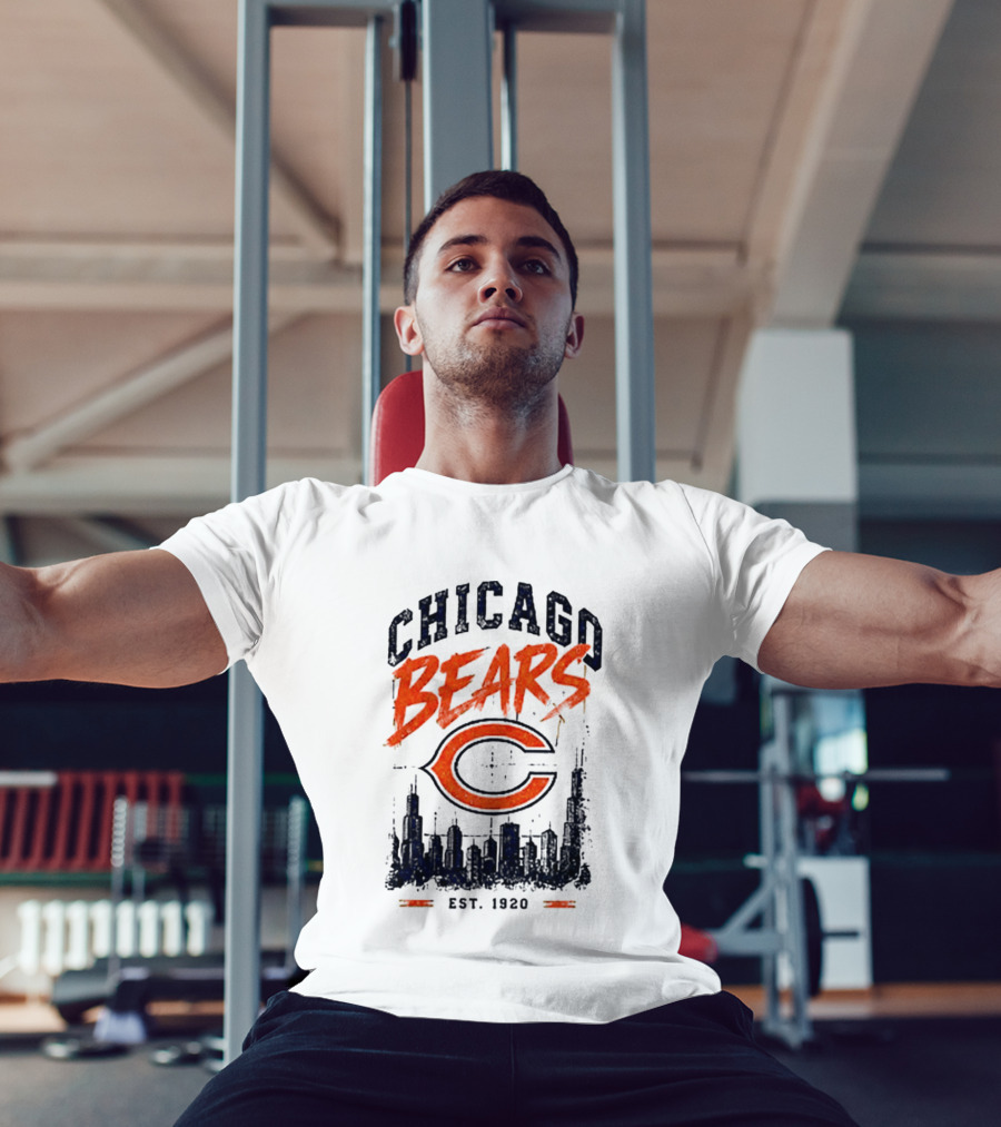 Chicago Bears Est 1920 Skyline Football City T-Shirt